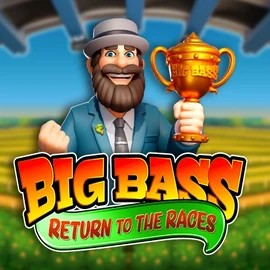 Slots logo of Big Bass Return to the Races from Pragmatic Play at Lizaro Casino