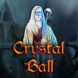 Crystal Ball slot logo by Gamomat at Lizaro Casino