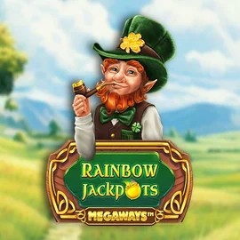 Rainbow Jackpots Megaways game by Red Tiger Gaming – logo hosted on Lizaro Casino