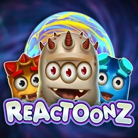 Slots logo of Reactoonz from Play'n GO at Lizaro Casino